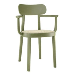 Thonet 118 F Eetkamerstoel Met Armleuning Olijf Groen