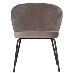 BePureHome Admit Eetkamerstoel Fluweel Khaki