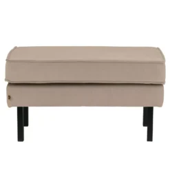 BePureHome Rodeo Velvet Hocker Khaki