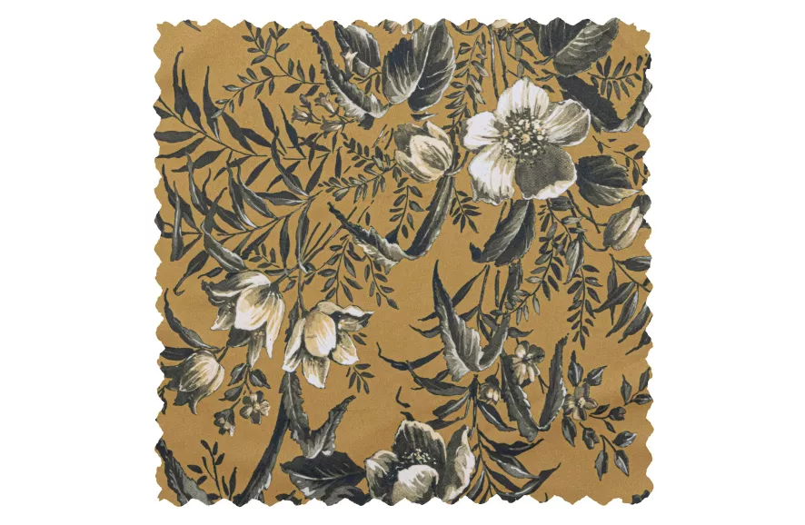 BePureHome Vogue Barkruk Fluweel 65cm Aquarel Flower Zwart 11 BePureHome Vogue Barkruk Fluweel 65cm Aquarel Flower Zwart - Afbeelding 9