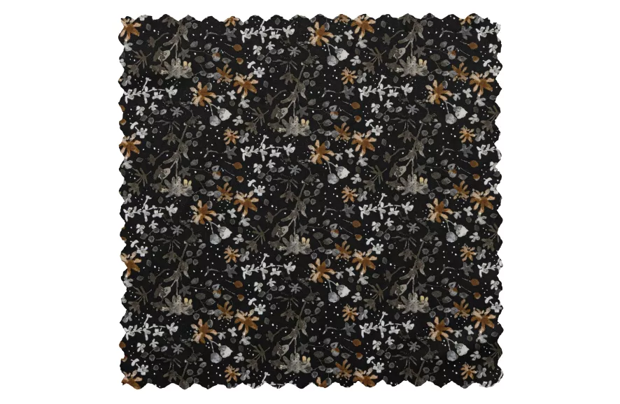 BePureHome Vogue Barkruk Fluweel 65cm Aquarel Flower Zwart 12 BePureHome Vogue Barkruk Fluweel 65cm Aquarel Flower Zwart - Afbeelding 10