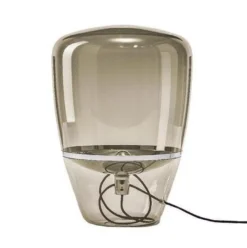 Brokis Balloons Tafellamp Medium Rookbruin - Chroom