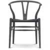 Carl Hansen & Son CH24 Wishbone Stoel Colours Black Anthracite Grey