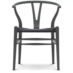 Carl Hansen & Son CH24 Wishbone Stoel Colours Black Anthracite Grey