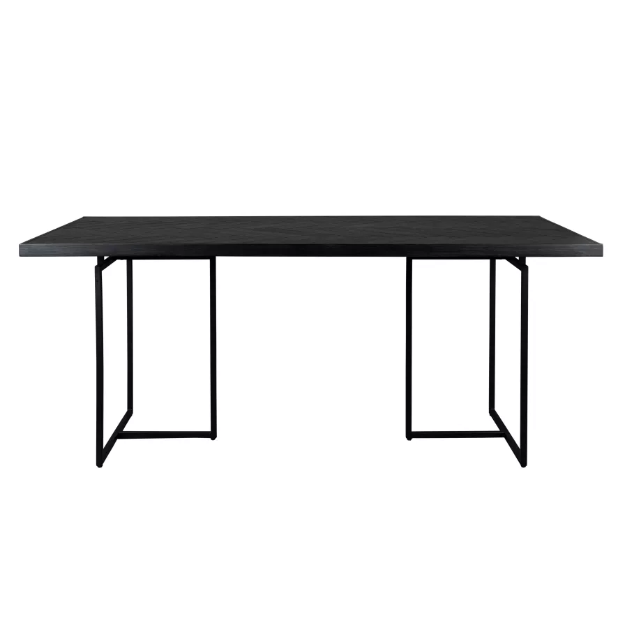 Dutchbone Class Eettafel 180x90 Zwart 9 Dutchbone Class Eettafel 180x90 Zwart - Afbeelding 7