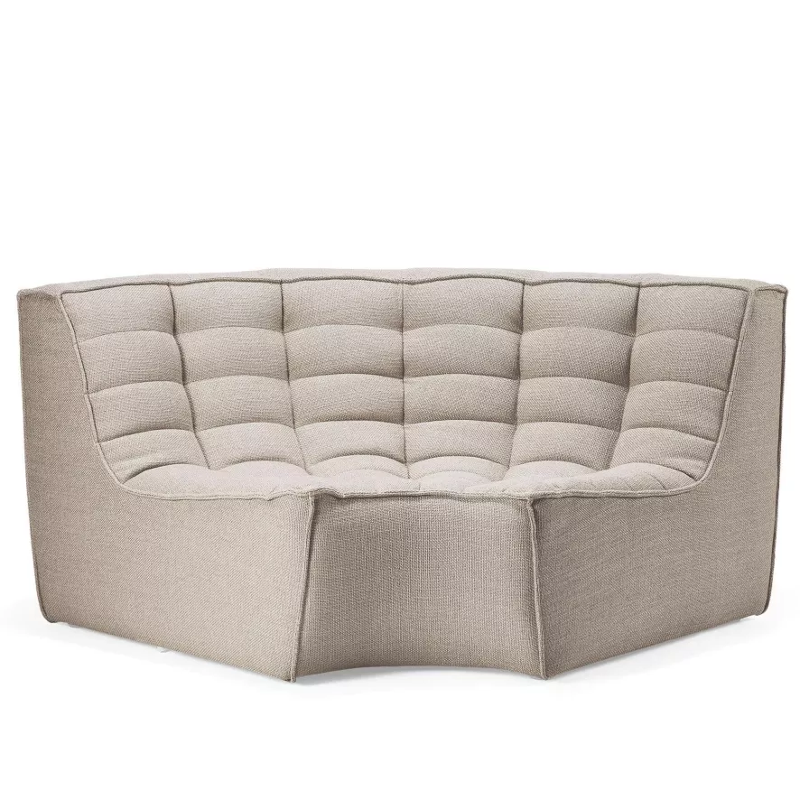 Ethnicraft N701 Bank Rond Hoekelement Old Saddle 7 Ethnicraft N701 Bank Rond Hoekelement Old Saddle - Afbeelding 5