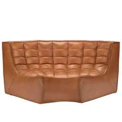 Ethnicraft N701 Bank Rond Hoekelement Old Saddle