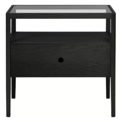 Ethnicraft Spindle Nachtkast Zwart Eiken