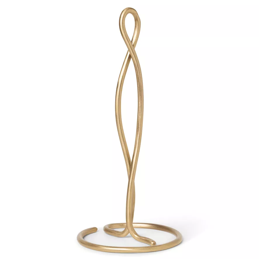 Ferm Living Curvature Keukenrolhouder Zwart/messing 6 Ferm Living Curvature Keukenrolhouder Zwart/messing - Afbeelding 4