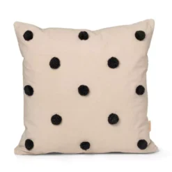Ferm Living Dot Tufted Kussen Sand Black
