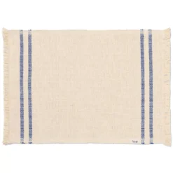 Ferm Living Savor Placemat Off-white/blue