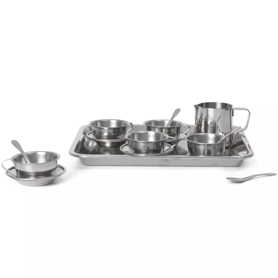 Ferm Living Toro Servies Speelgoed Roestvrijstaal 3 Ferm Living Toro Servies Speelgoed Roestvrijstaal