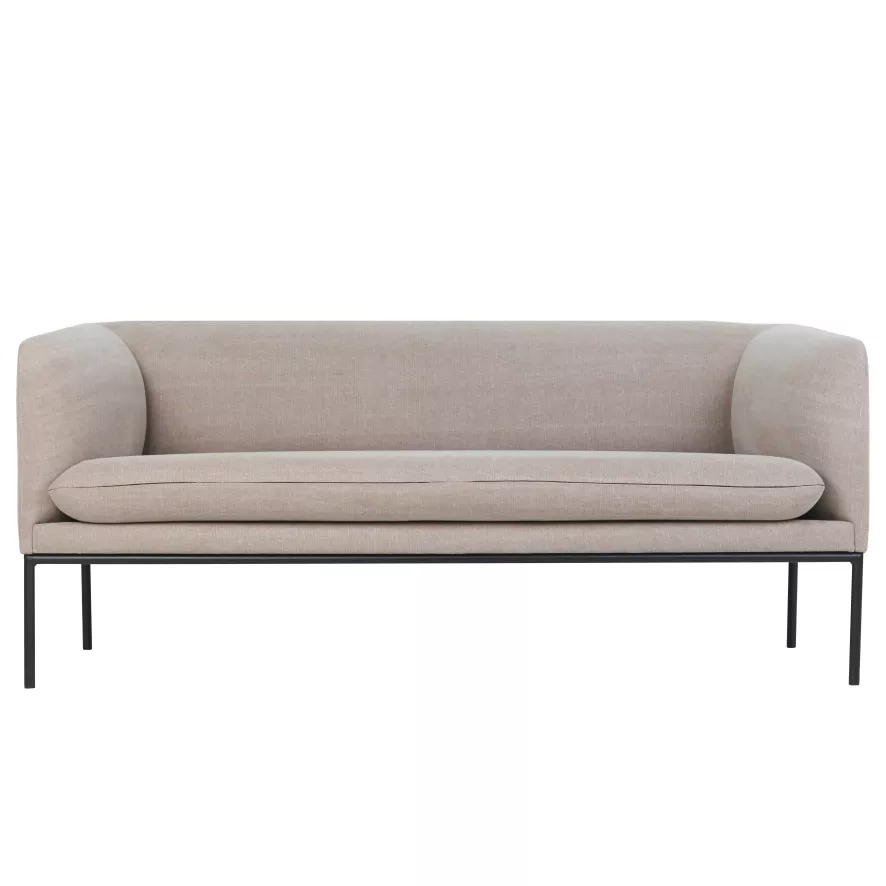 Ferm Living Turn Sofa Bank Linen 2-zits 4 Ferm Living Turn Sofa Bank Linen 2-zits - Afbeelding 2