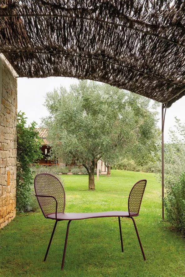 Fermob Lorette Conversation Bench Tuinbank Rosemary 5 Fermob Lorette Conversation Bench Tuinbank Rosemary - Afbeelding 3