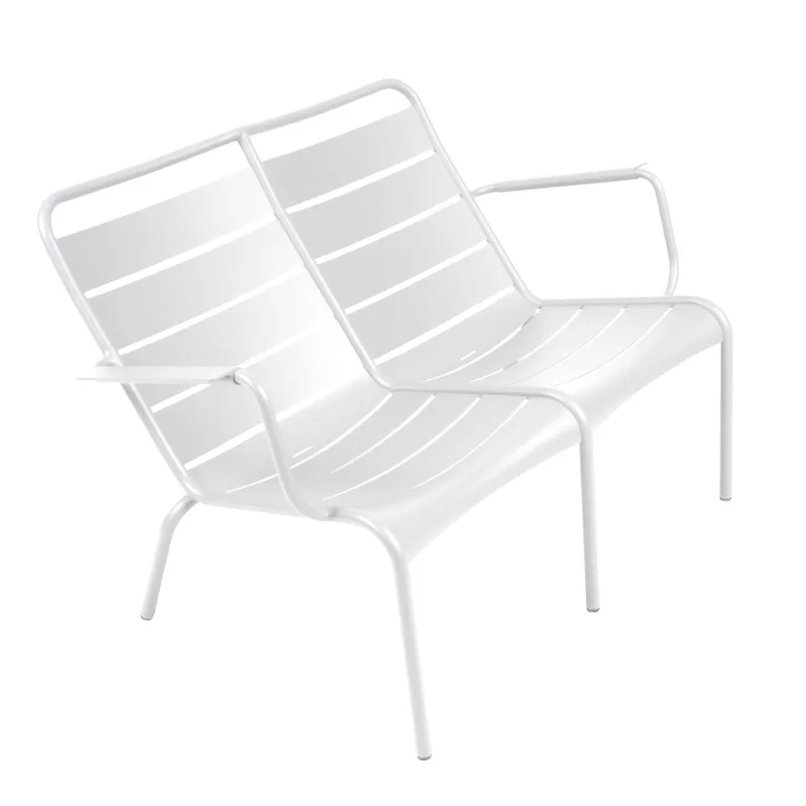 Fermob Luxembourg Fauteuil Duo Cotton White 3 Fermob Luxembourg Fauteuil Duo Cotton White