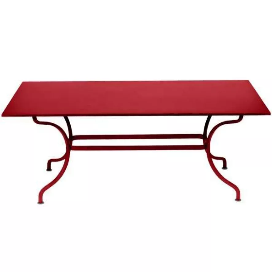 Fermob Romane Tuintafel 180x100 Poppy 6 Fermob Romane Tuintafel 180x100 Poppy - Afbeelding 4