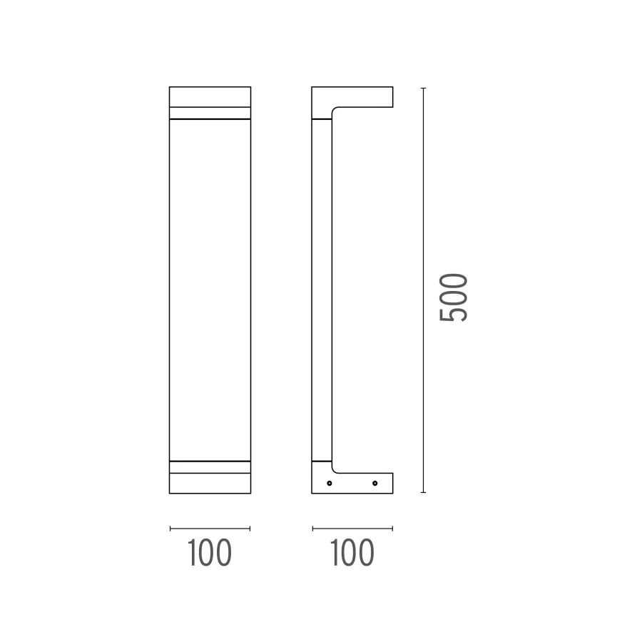 Flos Casting C 100x500 Sokkellamp LED 2700K Donkerbruin 4 Flos Casting C 100x500 Sokkellamp LED 2700K Donkerbruin - Afbeelding 2