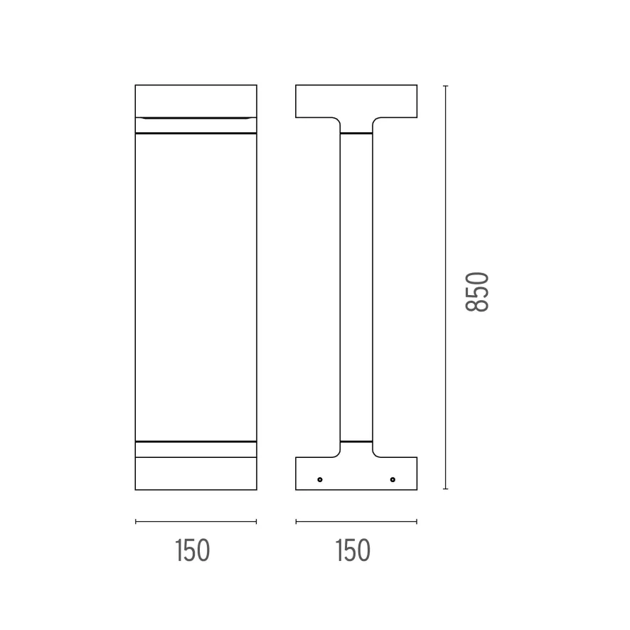 Flos Casting T 150x850 Sokkellamp LED 3000K Donkerbruin 4 Flos Casting T 150x850 Sokkellamp LED 3000K Donkerbruin - Afbeelding 2