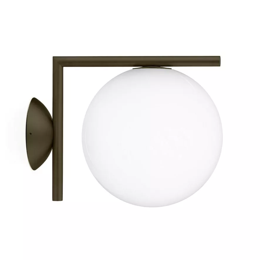 Flos IC Lights C/W1 Outdoor Wandlamp Donkerbruin 3 Flos IC Lights C/W1 Outdoor Wandlamp Donkerbruin