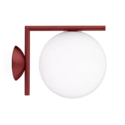 Flos IC Lights C/W1 Outdoor Wandlamp Bordeaux