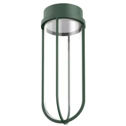 Flos In Vitro Outdoor Plafondlamp Ø18 LED Donkergroen