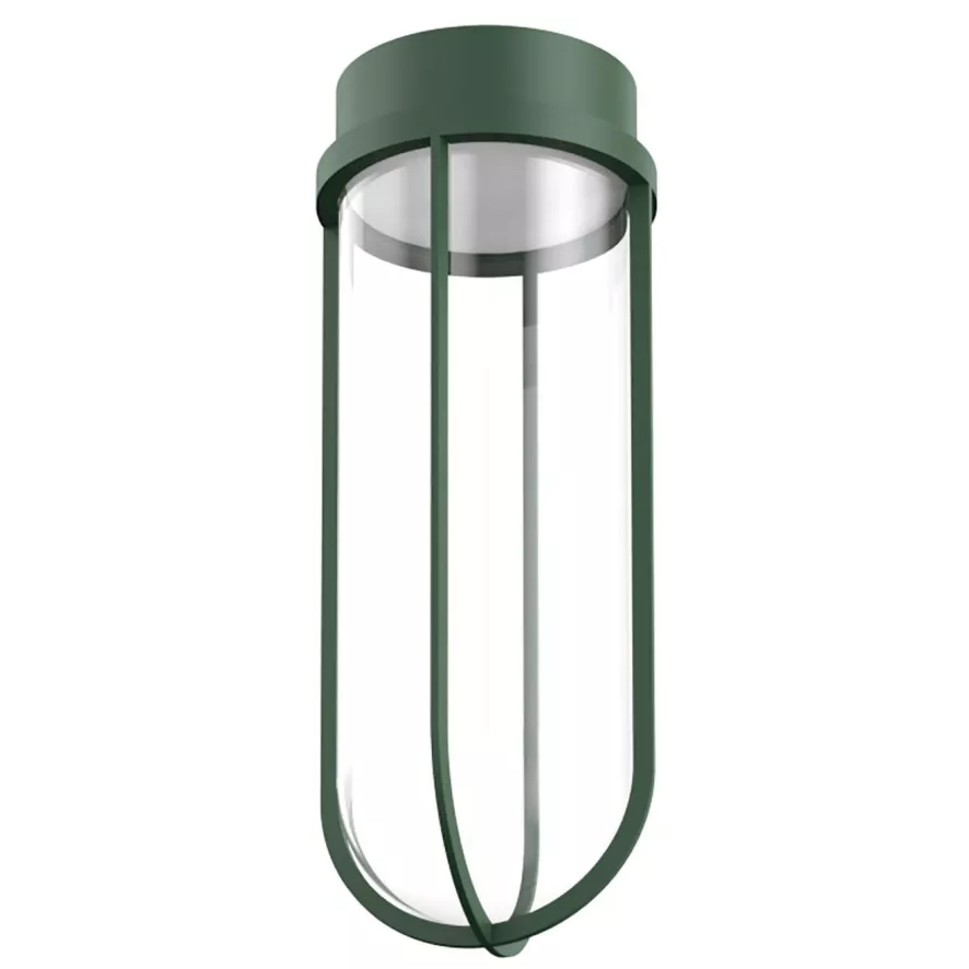 Flos In Vitro Outdoor Plafondlamp Ø18 LED Donkergroen 3 Flos In Vitro Outdoor Plafondlamp Ø18 LED Donkergroen