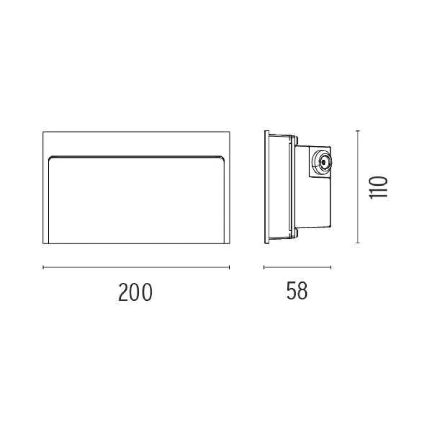 Flos My Way 200x110 Wandlamp LED 2700K Antraciet 6 Flos My Way 200x110 Wandlamp LED 2700K Antraciet - Afbeelding 4