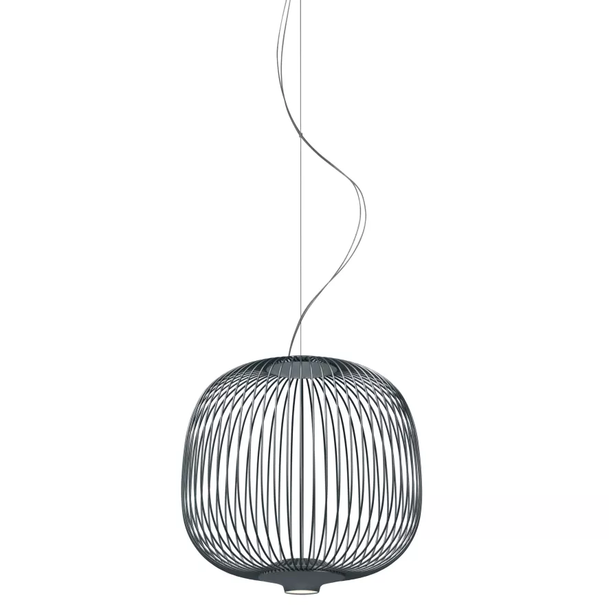 Foscarini Spokes 2 Piccola Hanglamp Ø34 LED Niet Dimbaar Grafiet 3 Foscarini Spokes 2 Piccola Hanglamp Ø34 LED Niet Dimbaar Grafiet