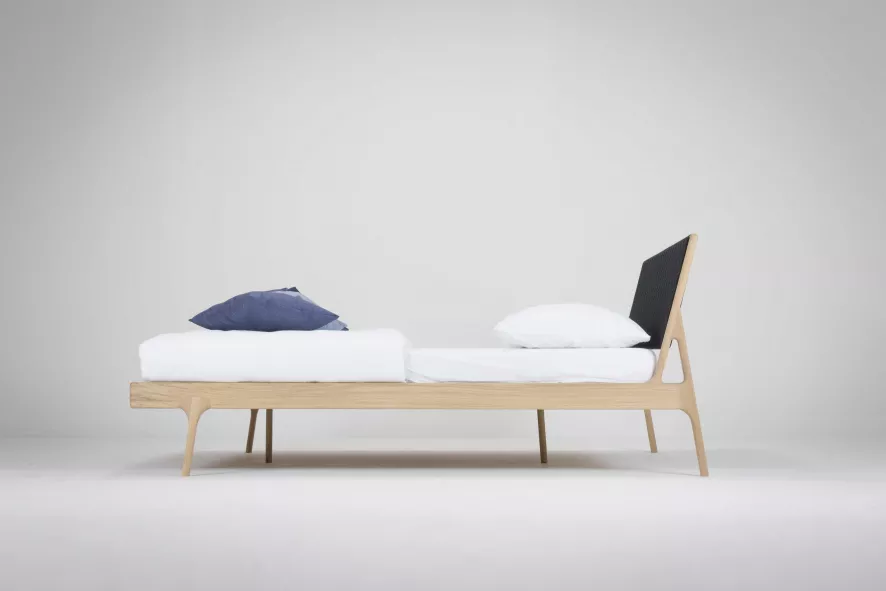 Gazzda Fawn Bed 160x200 Cotton Webbing Blue 4 Gazzda Fawn Bed 160x200 Cotton Webbing Blue - Afbeelding 2