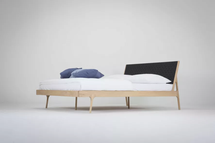 Gazzda Fawn Bed 160x200 Cotton Webbing Blue 7 Gazzda Fawn Bed 160x200 Cotton Webbing Blue - Afbeelding 5