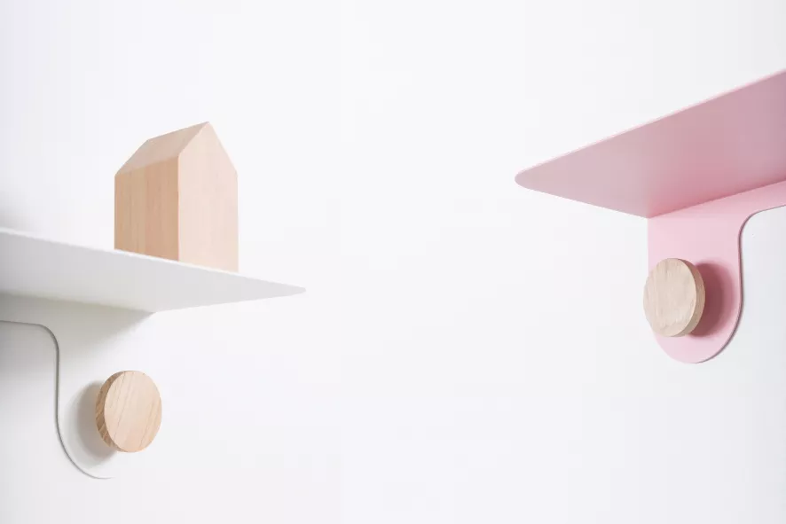 Gazzda Hook Wandplank 60 Groen 11 Gazzda Hook Wandplank 60 Groen - Afbeelding 9