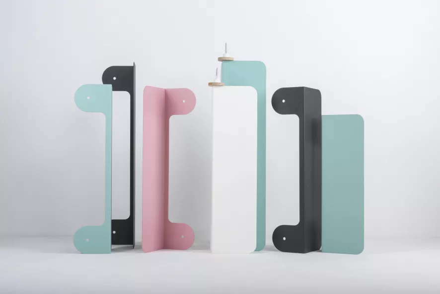 Gazzda Hook Wandplank 60 Groen 10 Gazzda Hook Wandplank 60 Groen - Afbeelding 8