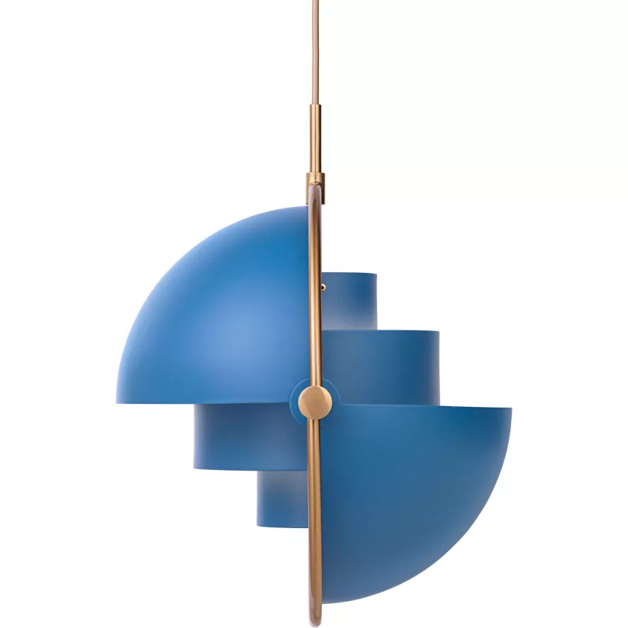 Gubi Multi-Lite Hanglamp Large Ø36 Messing/midnight Blue 7 Gubi Multi-Lite Hanglamp Large Ø36 Messing/midnight Blue - Afbeelding 5