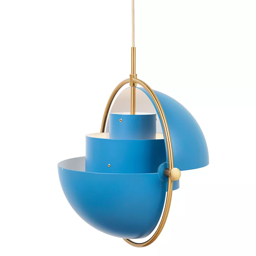 Gubi Multi-Lite Hanglamp Large Ø36 Messing/midnight Blue 5 Gubi Multi-Lite Hanglamp Large Ø36 Messing/midnight Blue - Afbeelding 3