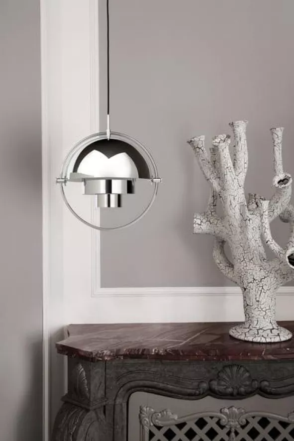 Gubi Multi-Lite Hanglamp Ø36 Large Chroom/zwart 17 Gubi Multi-Lite Hanglamp Ø36 Large Chroom/zwart - Afbeelding 15