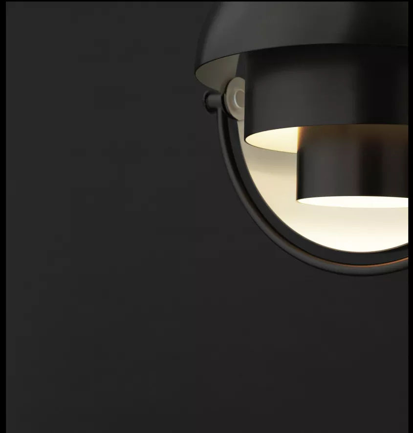 Gubi Multi-Lite Hanglamp Ø36 Large Chroom/zwart 19 Gubi Multi-Lite Hanglamp Ø36 Large Chroom/zwart - Afbeelding 17