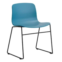 Hay AAC08 Stoel Zwart Onderstel Azure Blue