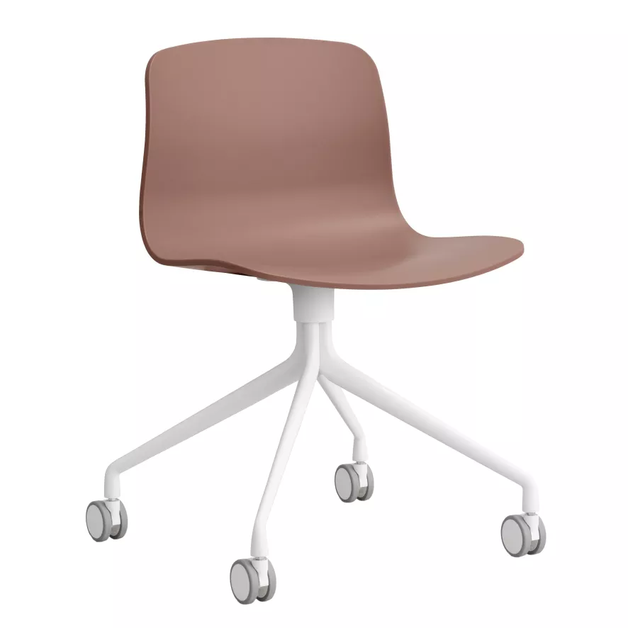 Hay AAC14 Bureaustoel Wit Onderstel Soft Brick 3 Hay AAC14 Bureaustoel Wit Onderstel Soft Brick