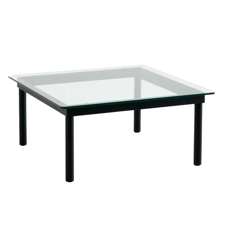 Hay Kofi Salontafel Zwart Gelakt Eiken 80x80 Geribbeld Glas 4 Hay Kofi Salontafel Zwart Gelakt Eiken 80x80 Geribbeld Glas - Afbeelding 2