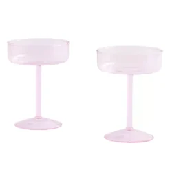 Hay Tint Coupe Champagne Glas Set Van 2 Pink