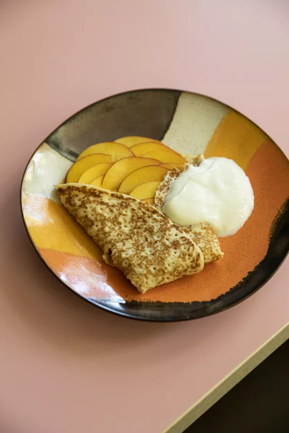 HKliving 70's Ceramic Ontbijtbord Set Van 2 Ø22 Mist 8 HKliving 70's Ceramic Ontbijtbord Set Van 2 Ø22 Mist - Afbeelding 6