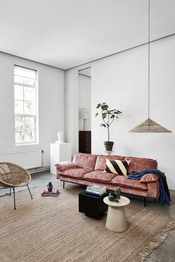 HKliving Retro Bank 3-zits Beige 17 HKliving Retro Bank 3-zits Beige - Afbeelding 15