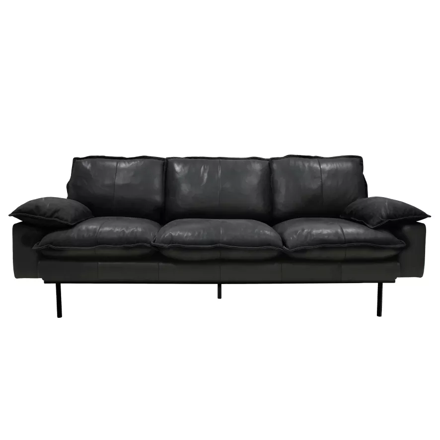 HKliving Retro Bank 3-zits Beige 14 HKliving Retro Bank 3-zits Beige - Afbeelding 12