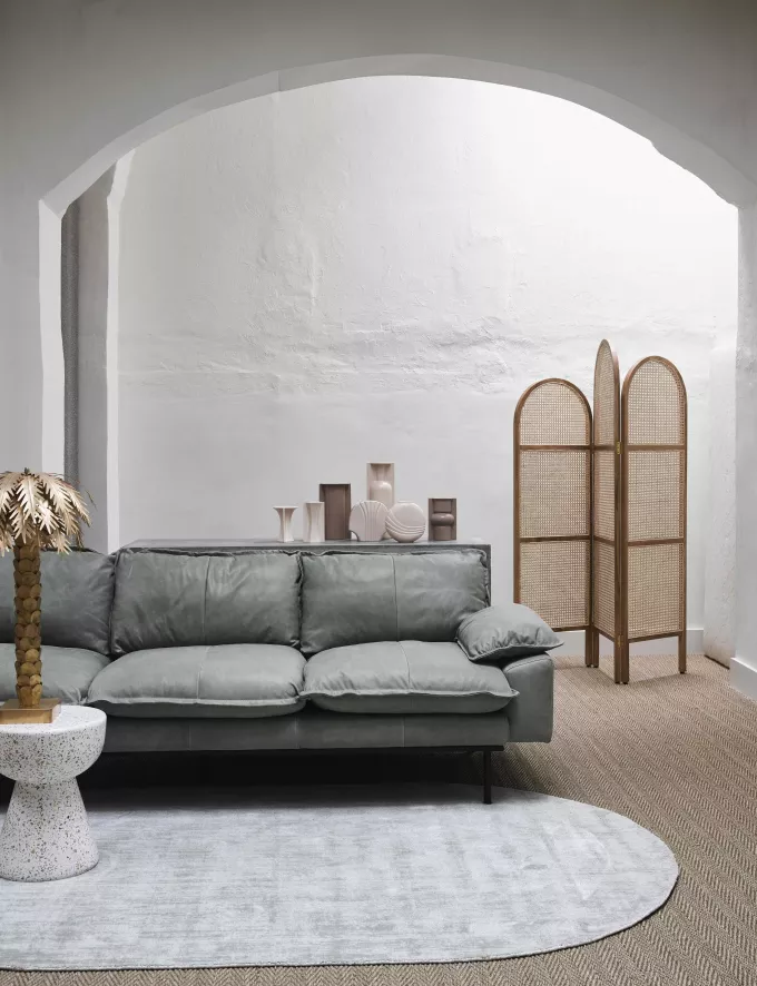 HKliving Retro Bank 3-zits Beige 10 HKliving Retro Bank 3-zits Beige - Afbeelding 8