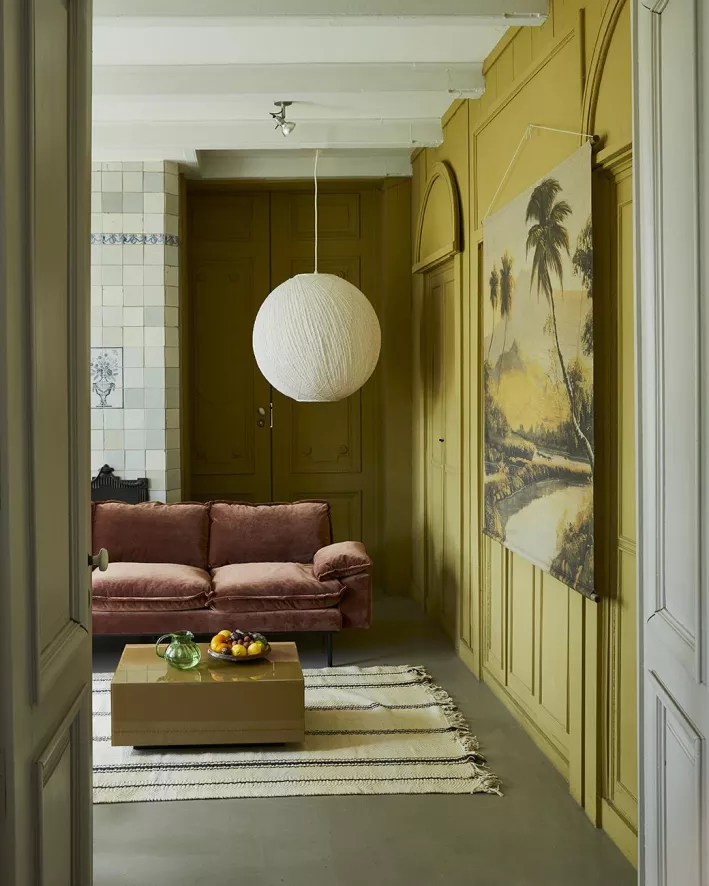 HKliving Retro Bank 3-zits Beige 21 HKliving Retro Bank 3-zits Beige - Afbeelding 19