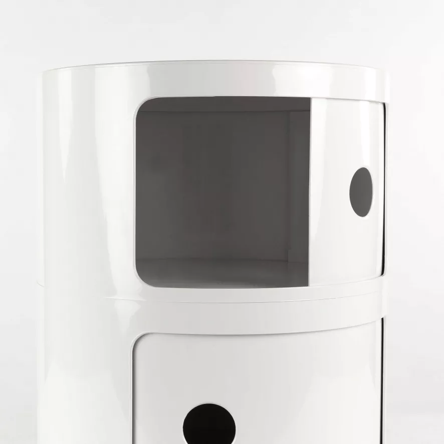 Kartell Componibili Kast Extra Large (4 Comp.) Ø32 Wit 9 Kartell Componibili Kast Extra Large (4 Comp.) Ø32 Wit - Afbeelding 7