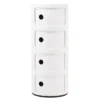 Kartell Componibili Kast Extra Large (4 Comp.) Ø32 Wit