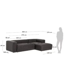 Kave Home Blok 3-zits Bank Met Chaise Longue Rechts Grijs Corduroy -Flinders x886x886 kave home blok 3 zits bank met chaise longue rechts7.jpg.pagespeed.ic .LcmzPIE8Rt