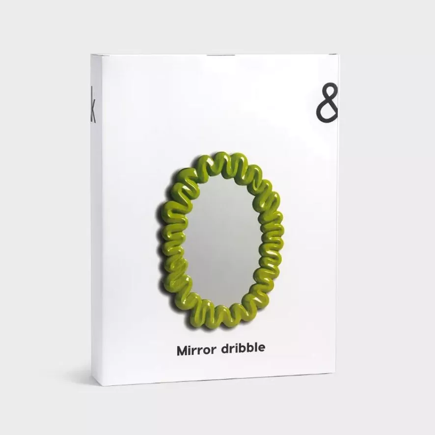 & Klevering &klevering Dribble Spiegel 41,5x29,5 Groen 7 & Klevering &klevering Dribble Spiegel 41,5x29,5 Groen - Afbeelding 5