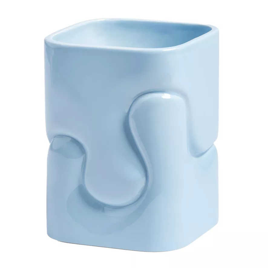 & Klevering &klevering Puffy Vaas Small Lichtblauw 3 & Klevering &klevering Puffy Vaas Small Lichtblauw